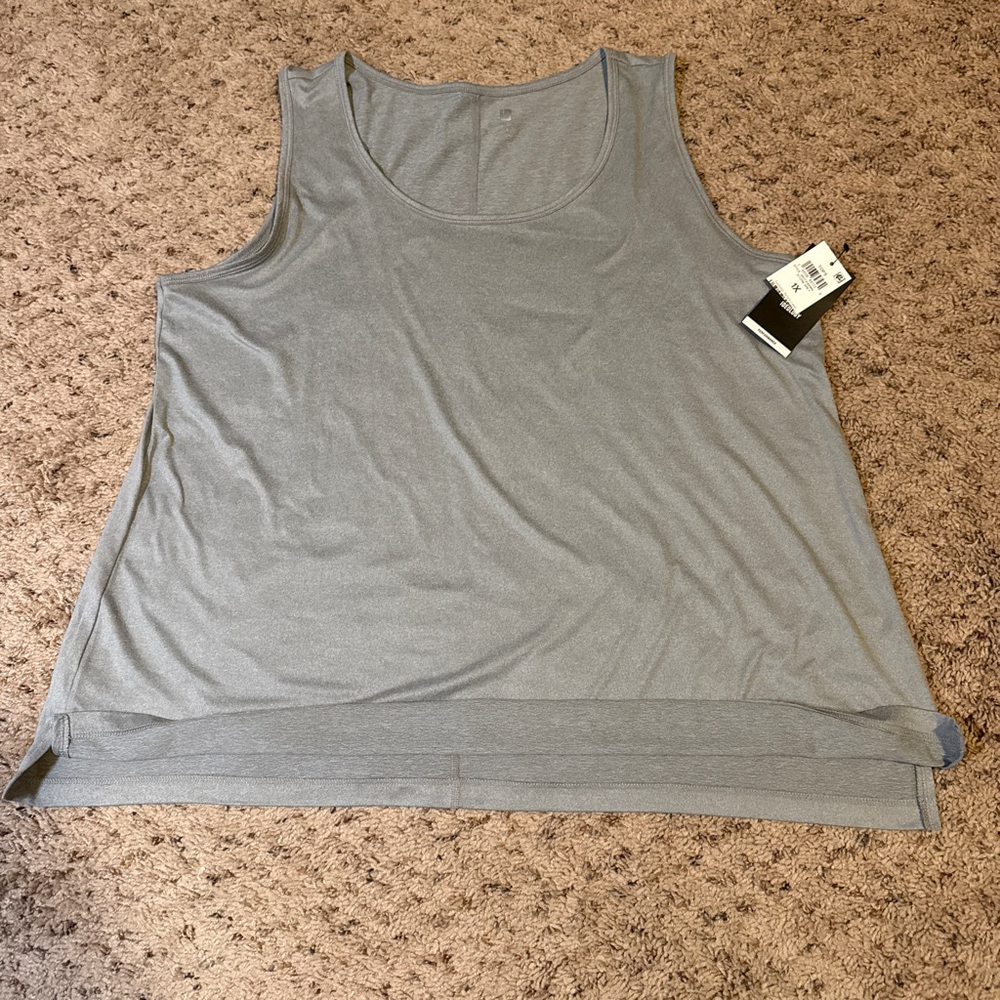 Women's Ideology Gray Performance Tank Top 1X